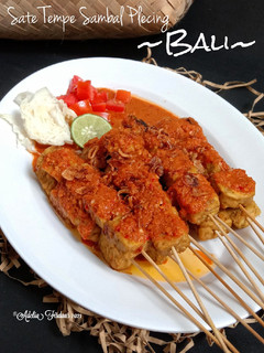 Foto resep Sate Tempe Sambal Plecing Bali