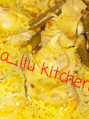 Bagaimana Menyiapkan Lodeh kluwih dan kacang panjang yang Lezat Sekali