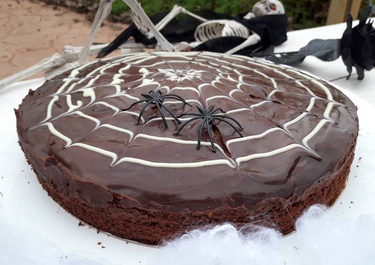 Steps to Prepare Ultimate Tarta halloween telaraña