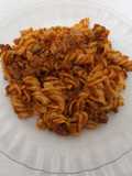 Espirales con carne picada