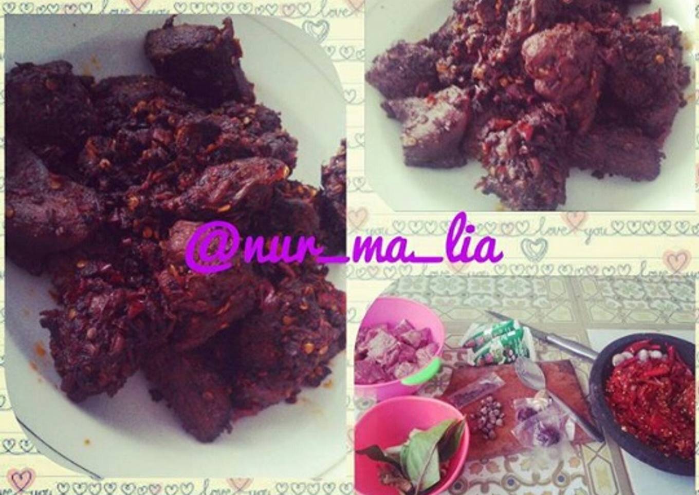 Rendang daging pedas