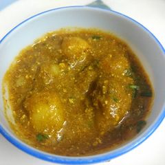 A picture of Dahi wale aloo.