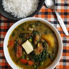 A picture of Mutton and Veg Soup.