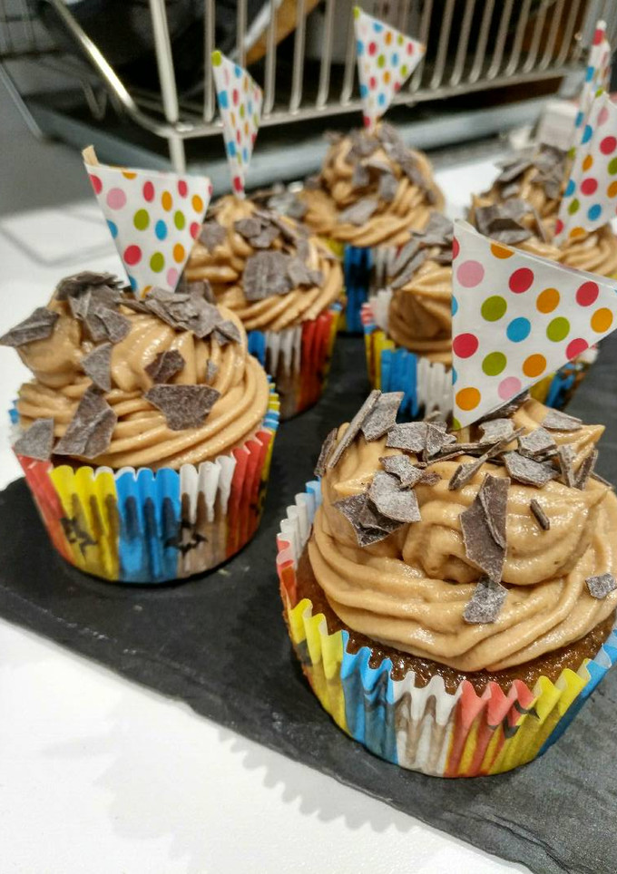 Una foto de Cupcakes de chocolate y Nutella