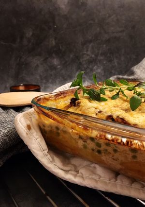 Kartoffel-Hack-Auflauf mit Erbsen Rezepthauptbild