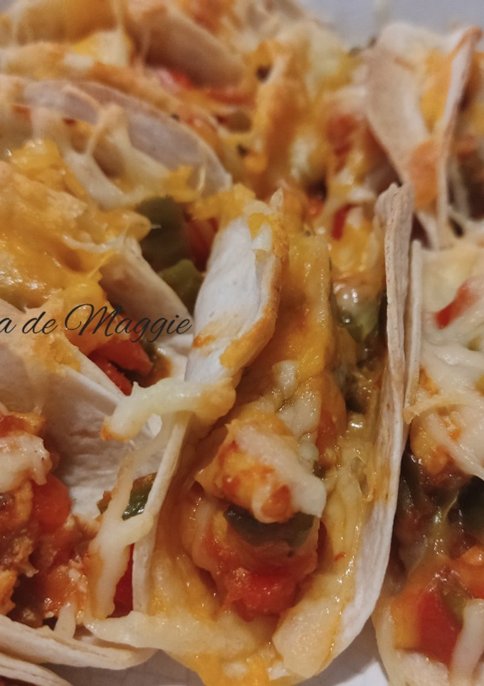 Una foto de Tacos de pollo al horno