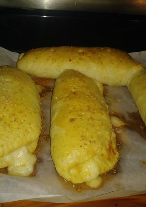A picture of Overstuffed Calzones.