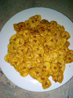A picture of Unripe plantain chips.