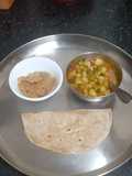Indian flatbread (chapati) using soy milk
