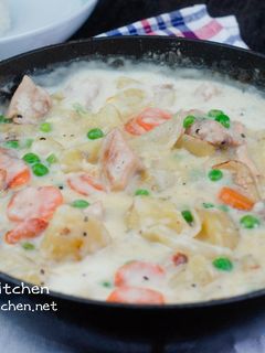 白醬燴雞飯 的食譜成品照片