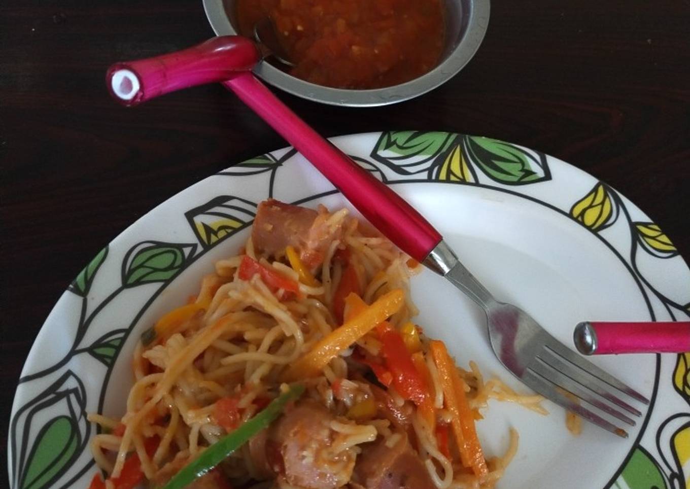 Smokie spaghetti