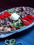 BIBIMBAP Riso bianco con carne e verdure
