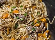 Une photo de sucre spaghetti