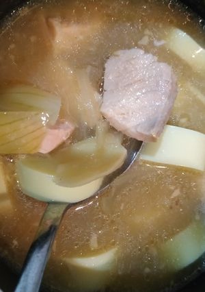 Foto resep Salmon miso soup