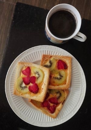 Foto resep Yoghurt Custard Toast