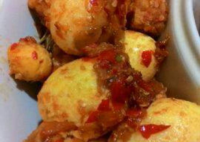 Resep Telur Balado Pedas Manis Oleh Ria Melody Cookpad