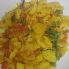 A picture of Aloo ki bhujia.
