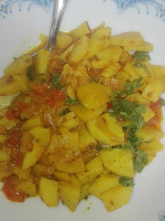 A picture of Aloo ki bhujia.