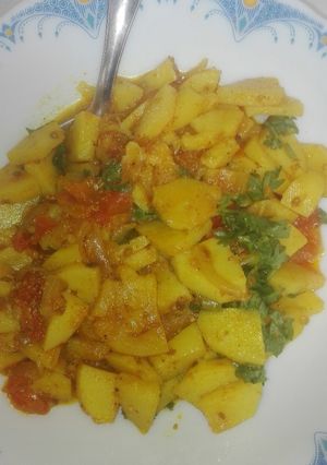 A picture of Aloo ki bhujia.