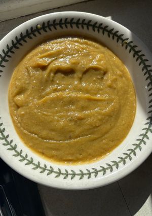 A picture of Cauliflower and Sweet Potato Soup.