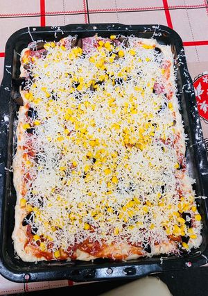 O poză a rețetei Pizza fără dospire.