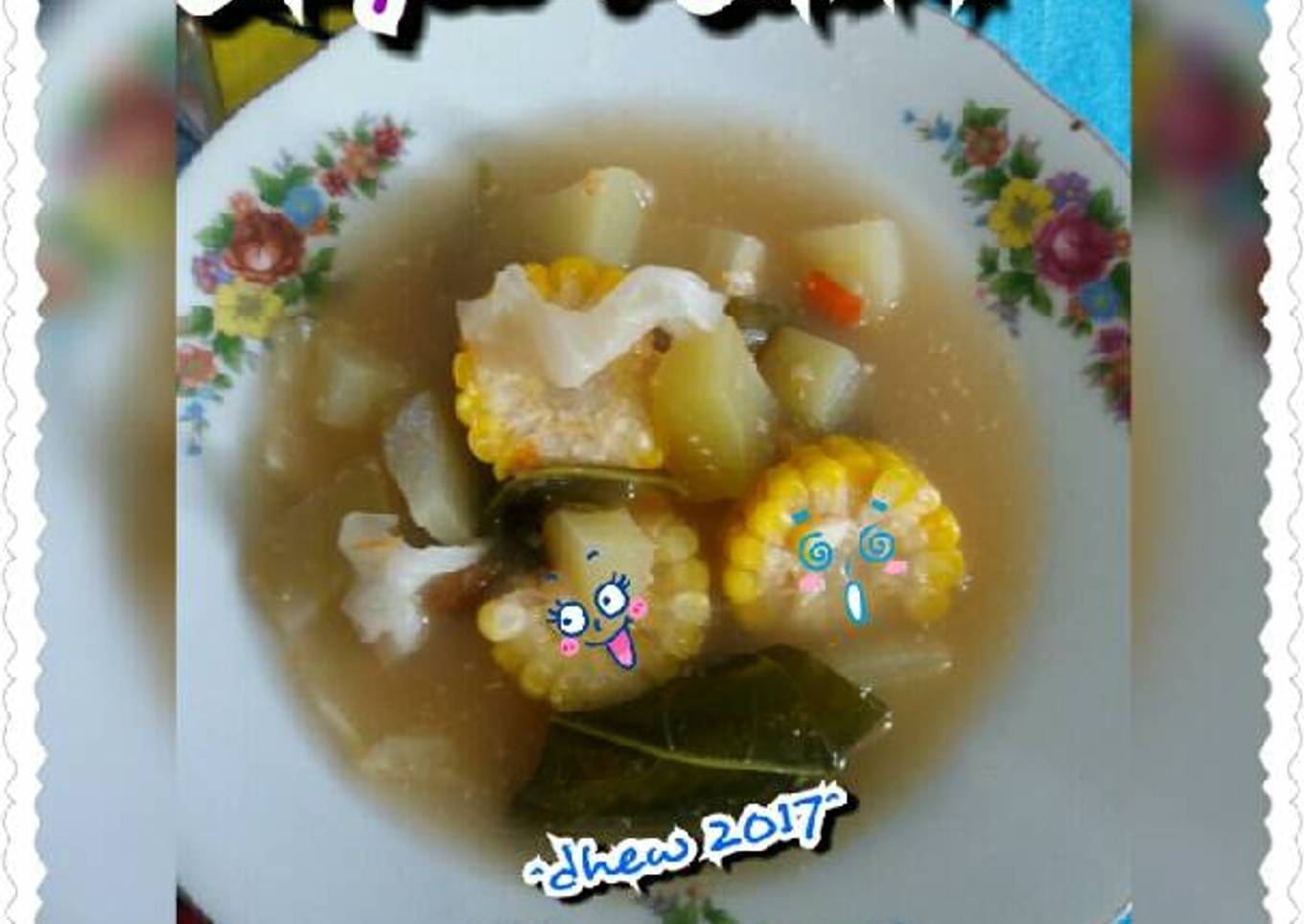 Sup sayur dengan asam jawa