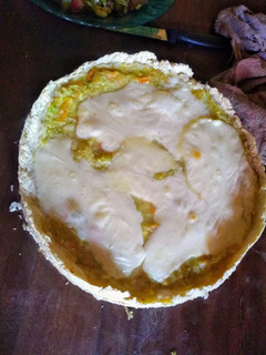 Una foto de Tarta de verdura con masa de poroto