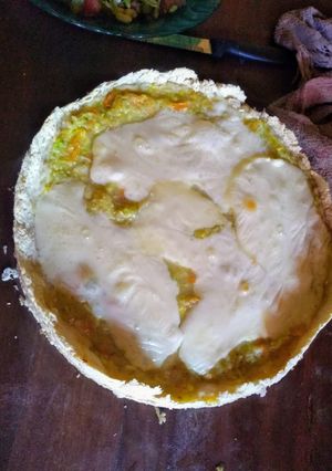 Una foto de Tarta de verdura con masa de poroto