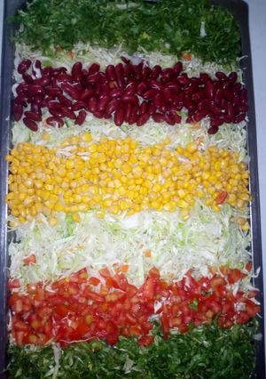 A picture of Vegetable salad, I just love it this way.