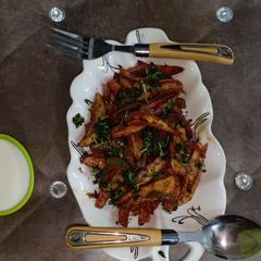 A picture of Yummy chilli potato.