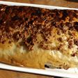 Apfelstrudel. Arrollado de manzanas, tradicional