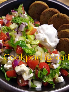 A picture of Falafel Salad.