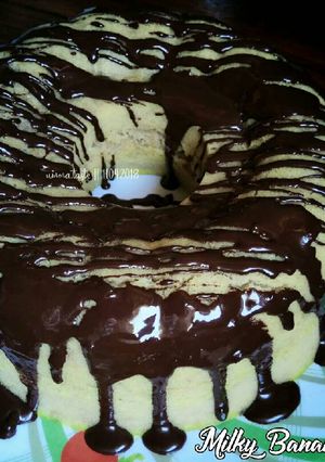 Foto resep Milky Banana Steamcake (Simple. No Mixer)