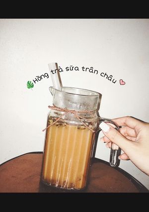 Hình của món Hồng trà sữa trân châu 😋.