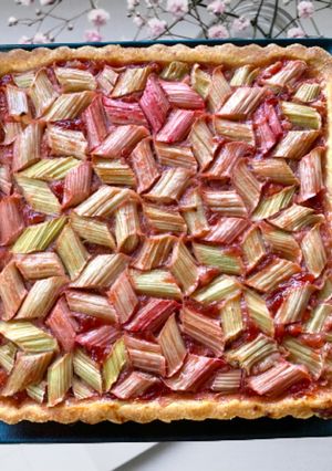 Foto di Crostata di Frangipane e Rabarbaro