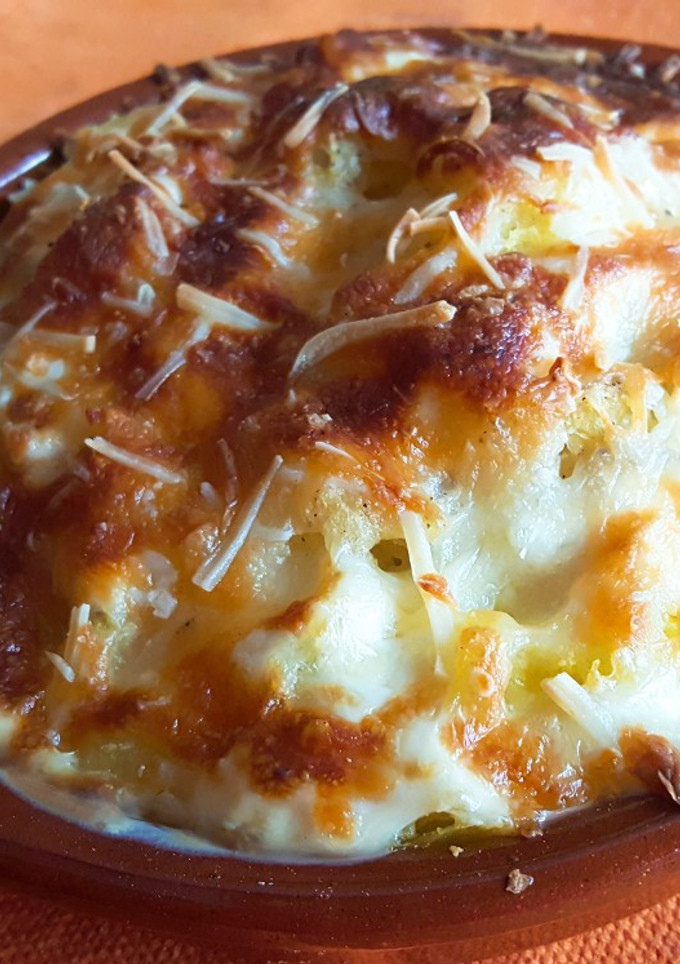 Una foto de Patatas francesas (papas con huevo al horno)
