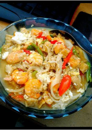 Foto resep Tumis jamur plus udang tempa maknyos
