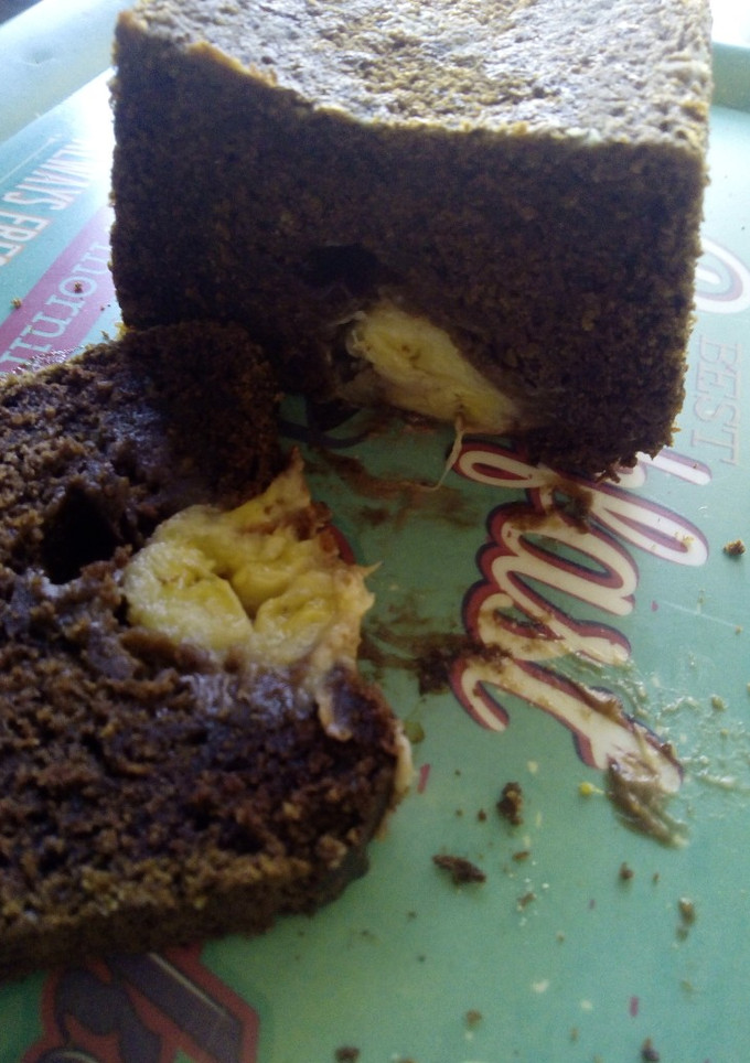 Una foto de Bizcocho relleno sin leche ni huevo
