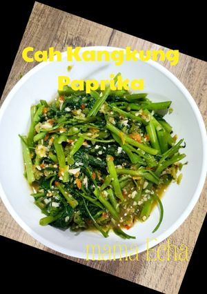 Foto resep Cah kangkung paprika