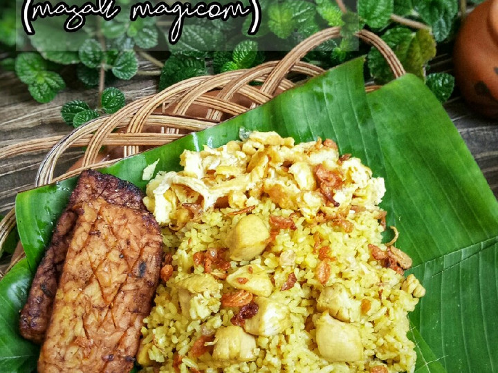 Yuk intip, Cara  membuat Nasi Kebuli Ayam (masak magicom) dijamin gurih