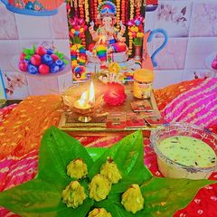 A picture of Instant kesar pista modak.