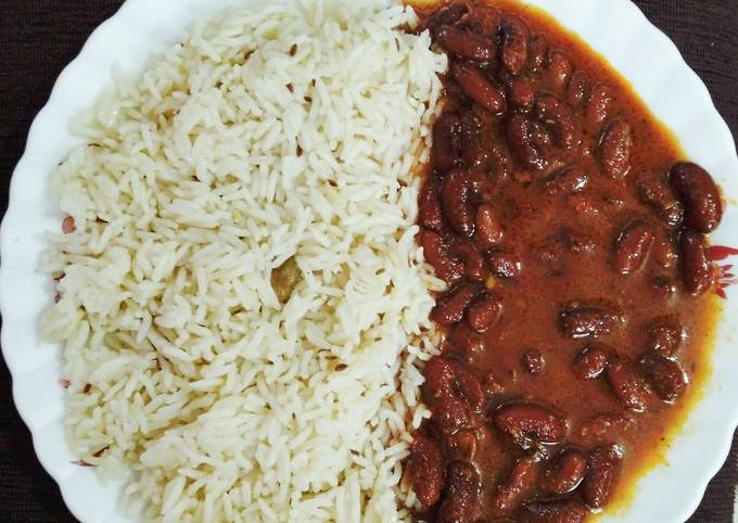 Rajma curry with jeera rice