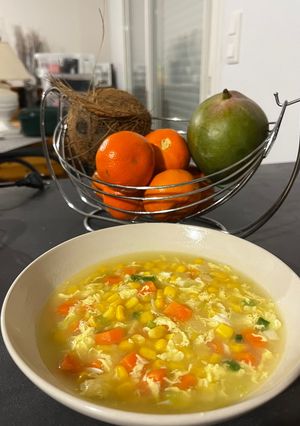 Foto resep Sup jagung wortel telur kental ala chinese