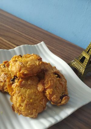 Foto resep Raisin Cornflakes Cookies