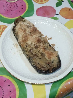 Una foto de Berenjenas rellenas de carne
