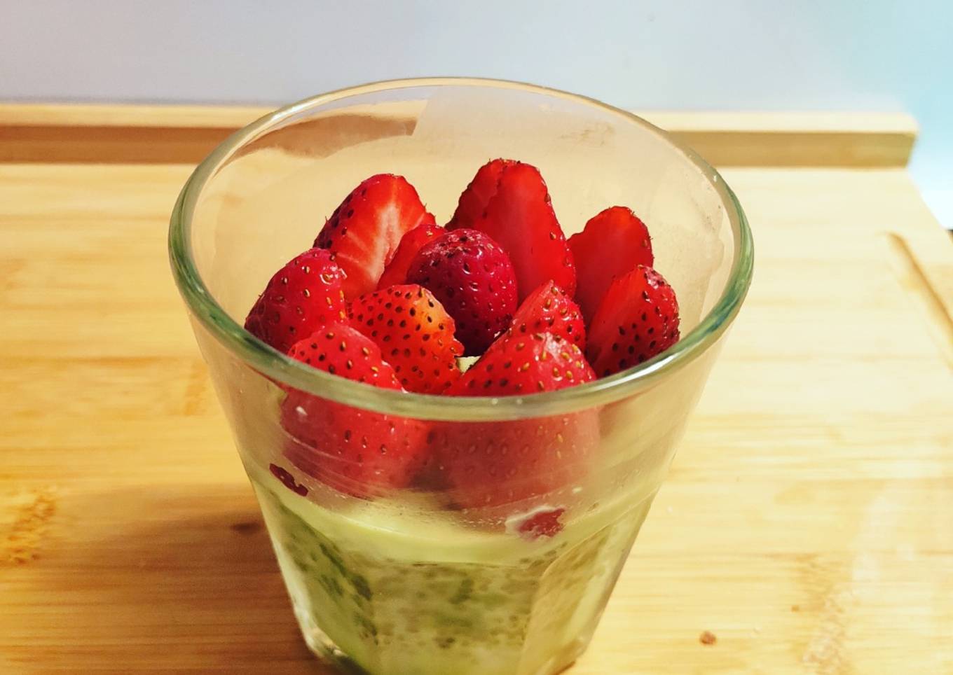 Chia pudding fraise/noix de coco