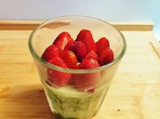 Une photo de matcha latte