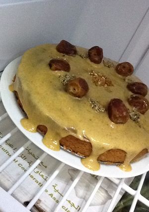صورة لوصفة كيكه التمر اللذيذه 👍🏽🍞