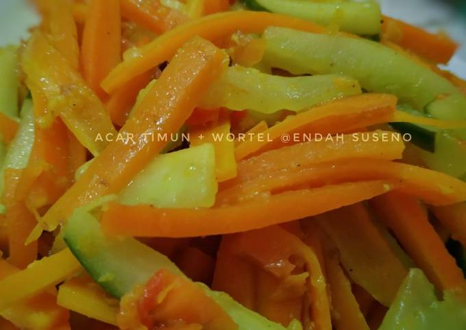 Acar timun + wortel |masakan rumahan