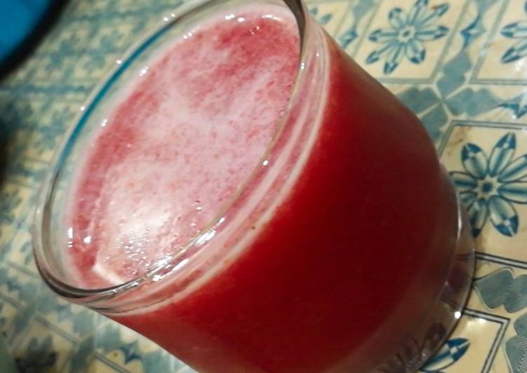 Simple Way to  Strawberry juice